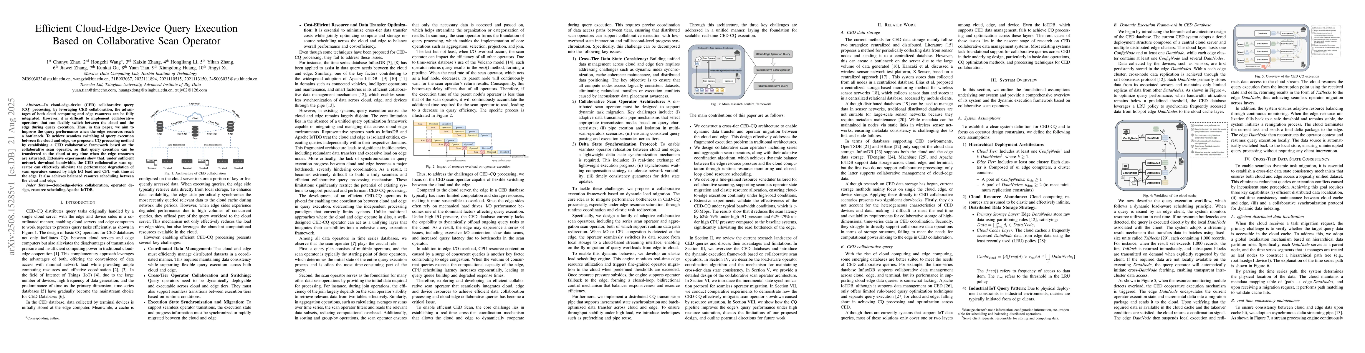Thumbnail for Efficient Cloud-Edge-Device Query Execution Based on Collaborative Scan
  Operator
