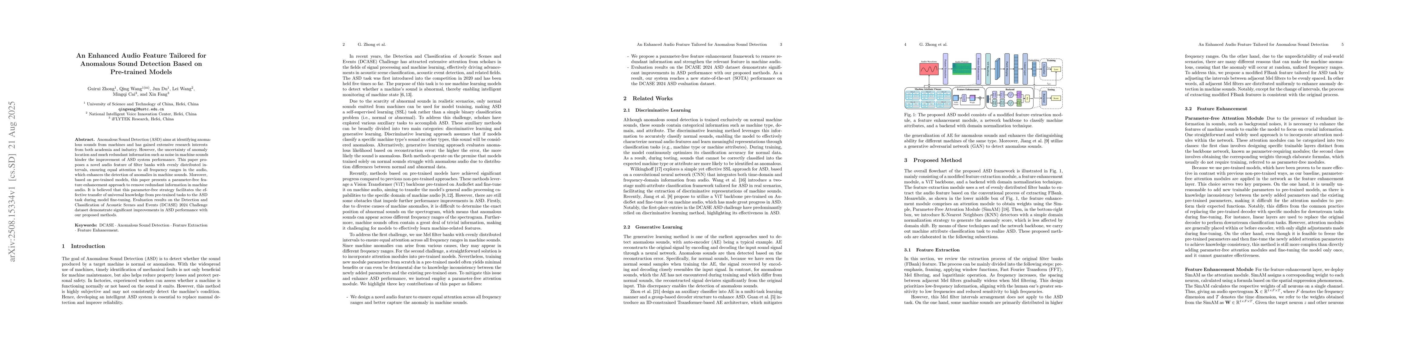 Thumbnail for An Enhanced Audio Feature Tailored for Anomalous Sound Detection Based
  on Pre-trained Models