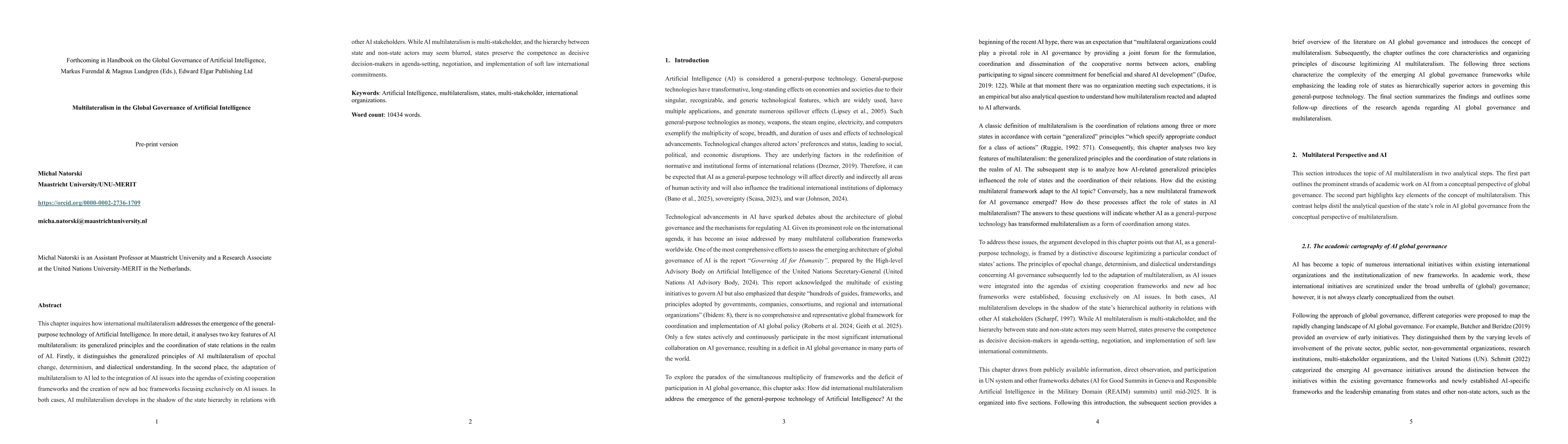 Thumbnail for Multilateralism in the Global Governance of Artificial Intelligence