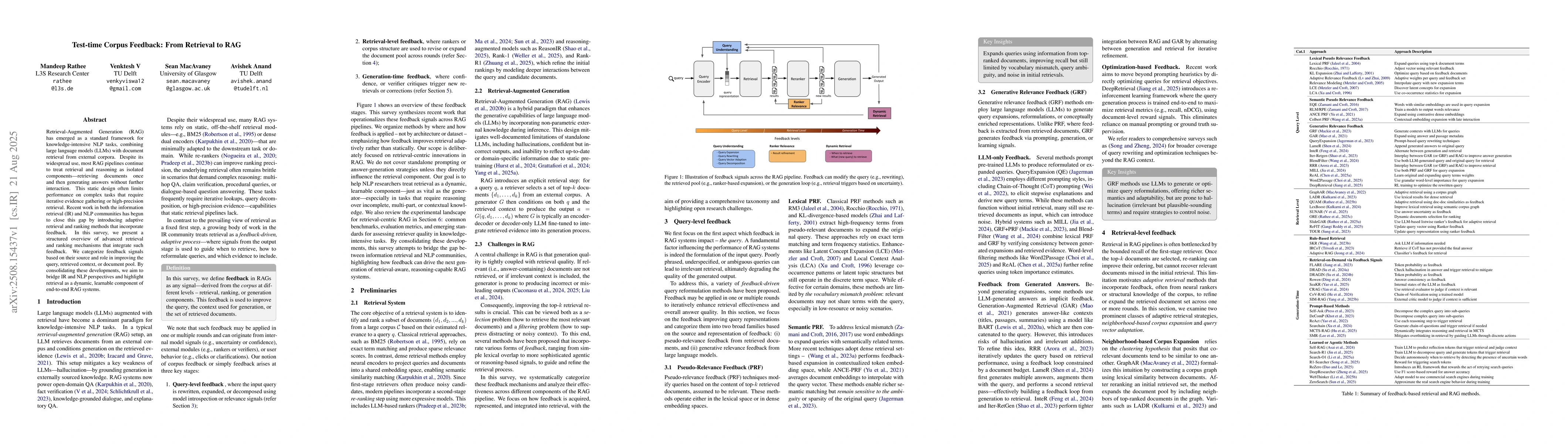 Thumbnail for Test-time Corpus Feedback: From Retrieval to RAG