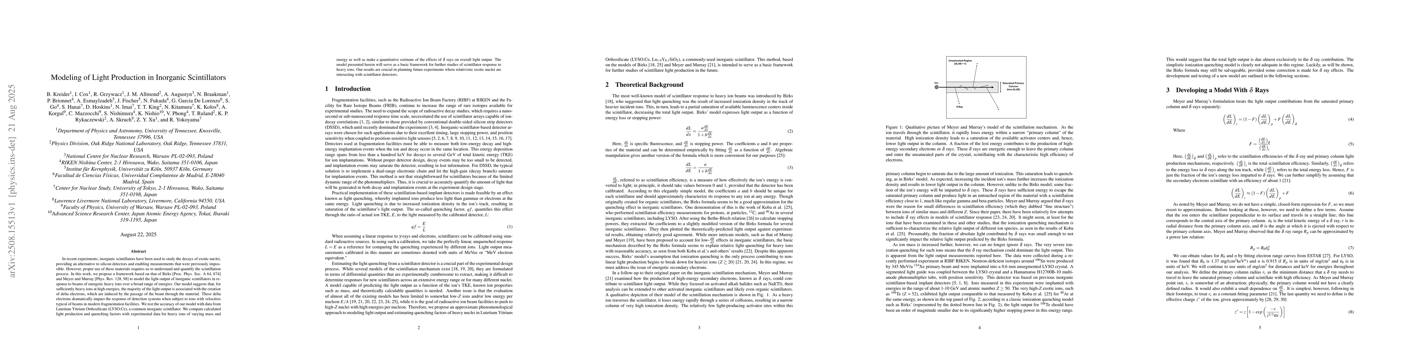 Thumbnail for Modeling of Light Production in Inorganic Scintillators