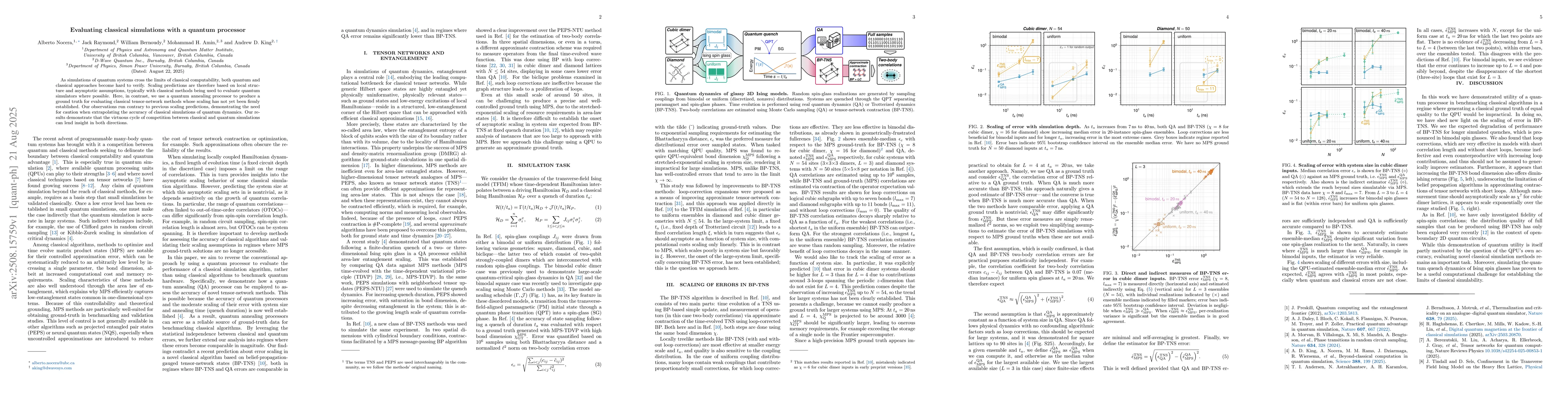Thumbnail for Evaluating classical simulations with a quantum processor