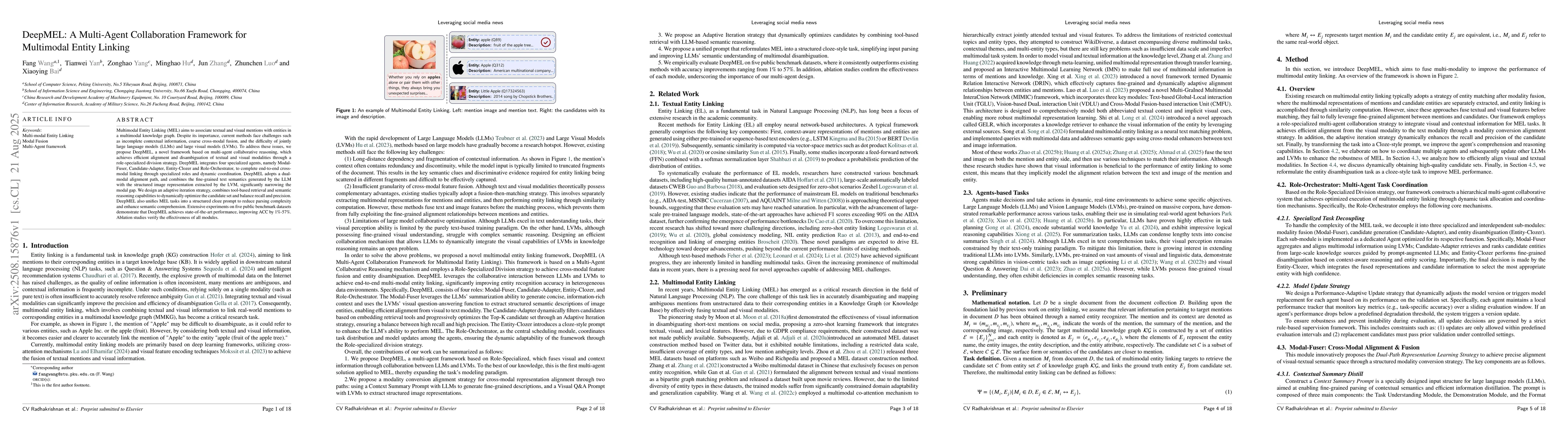 Thumbnail for DeepMEL: A Multi-Agent Collaboration Framework for Multimodal Entity
  Linking
