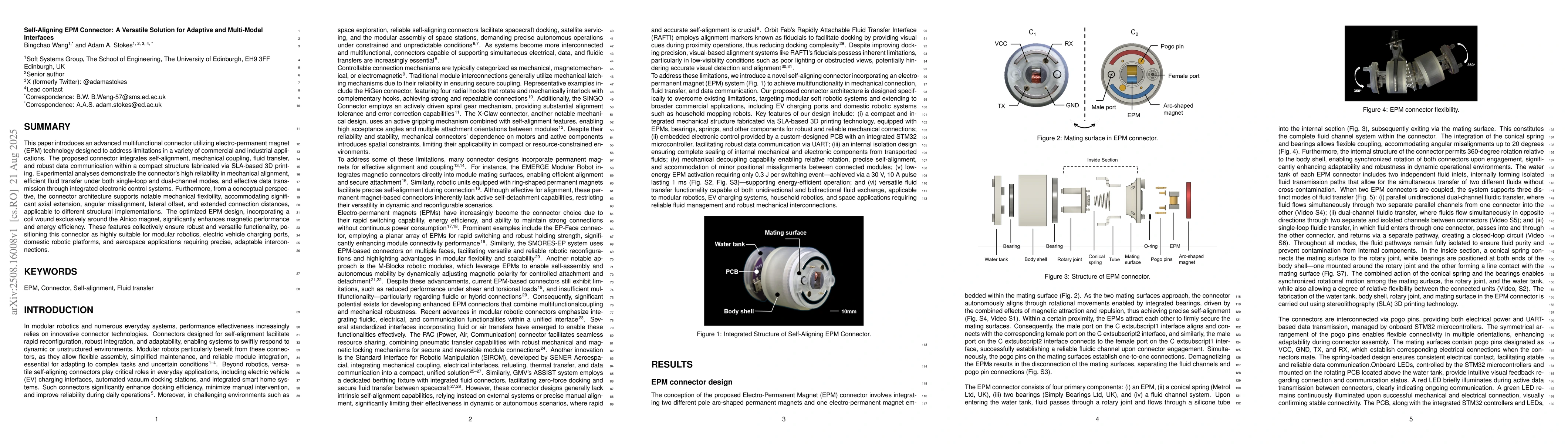 Thumbnail for Self-Aligning EPM Connector: A Versatile Solution for Adaptive and
  Multi-Modal Interfaces