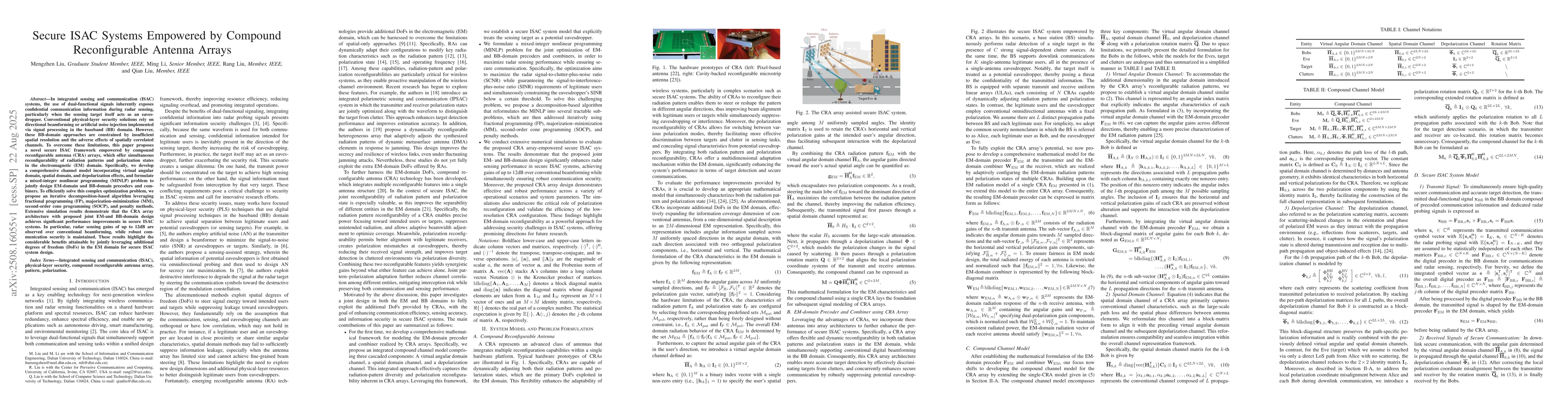 Thumbnail for Secure ISAC Systems Empowered by Compound Reconfigurable Antenna Arrays