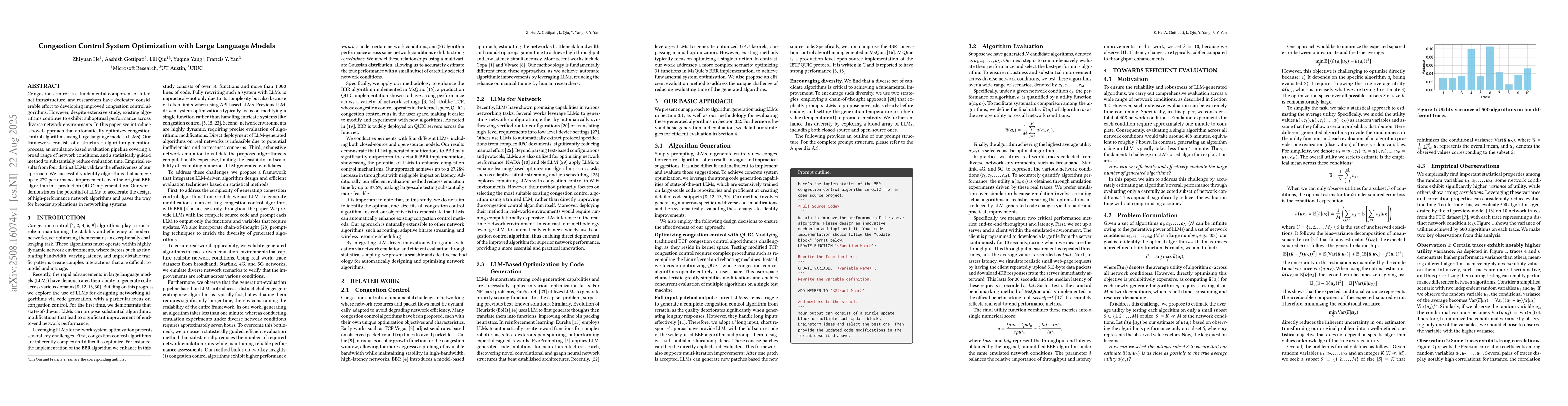 Thumbnail for Congestion Control System Optimization with Large Language Models