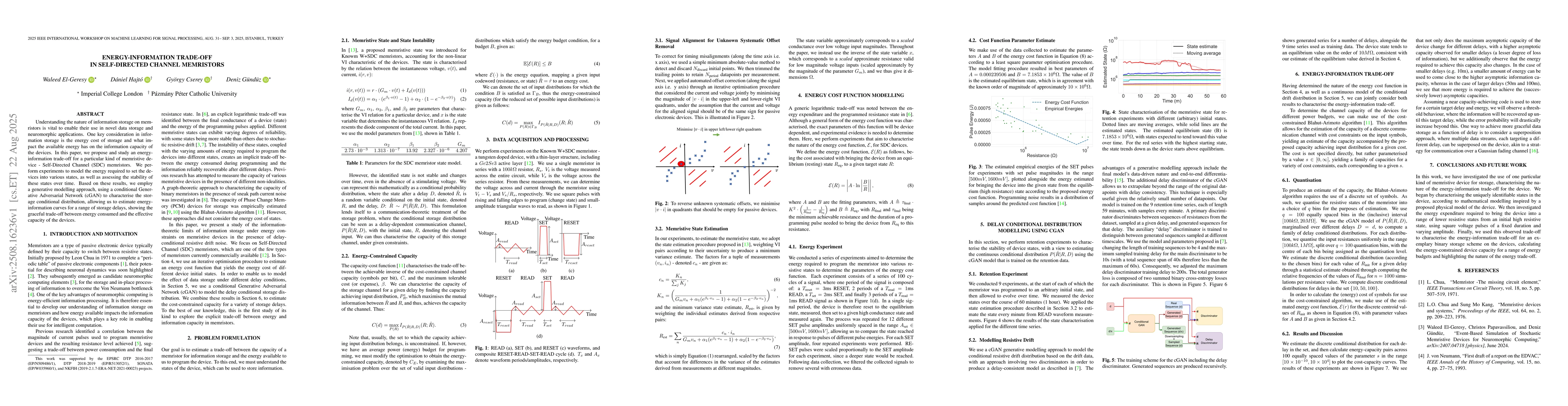 Thumbnail for Energy-Information Trade-Off in Self-Directed Channel Memristors