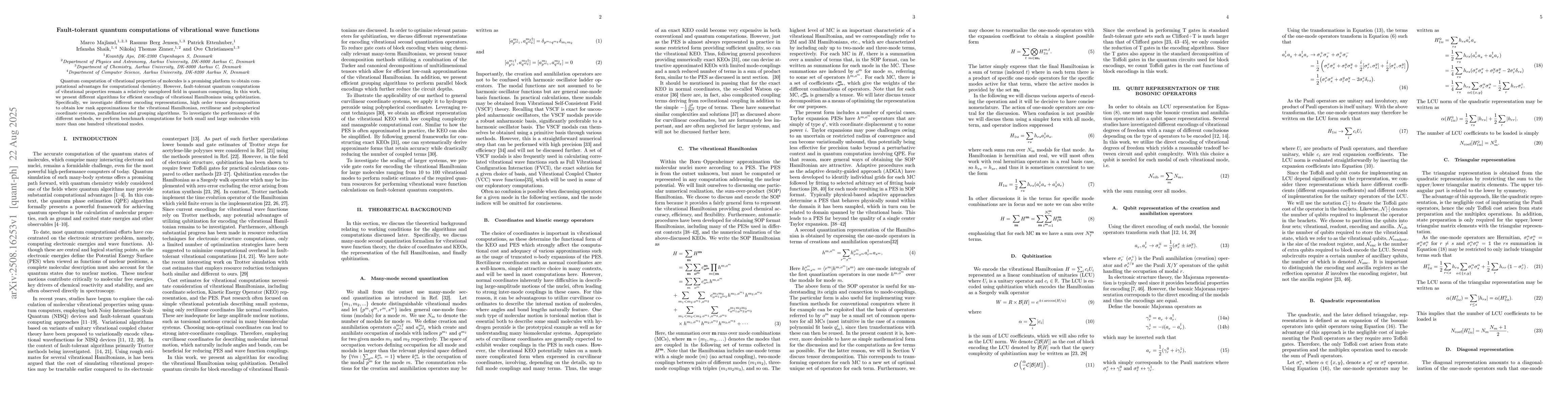 Thumbnail for Fault-tolerant quantum computations of vibrational wave functions