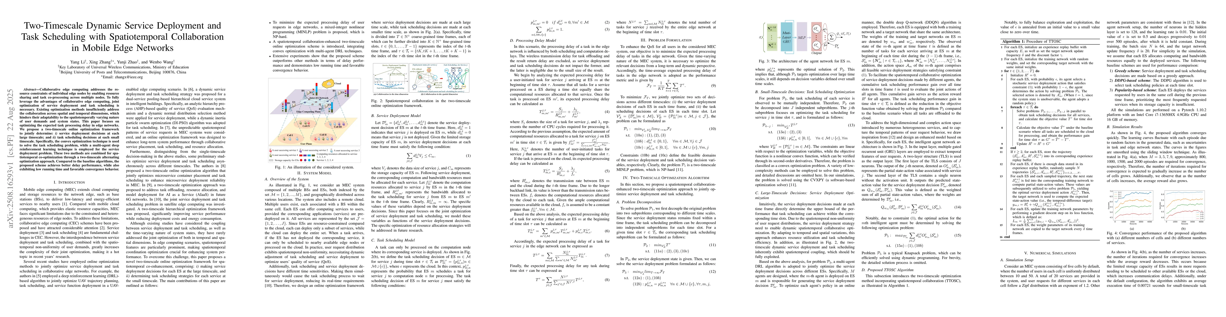 Thumbnail for Two-Timescale Dynamic Service Deployment and Task Scheduling with
  Spatiotemporal Collaboration in Mobile Edge Networks