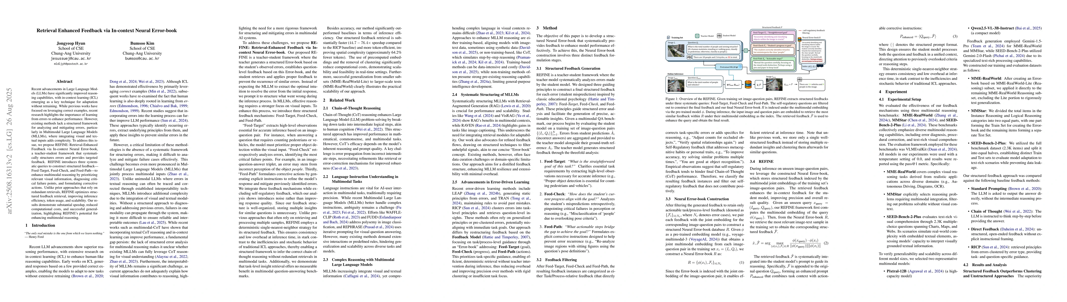 Thumbnail for Retrieval Enhanced Feedback via In-context Neural Error-book