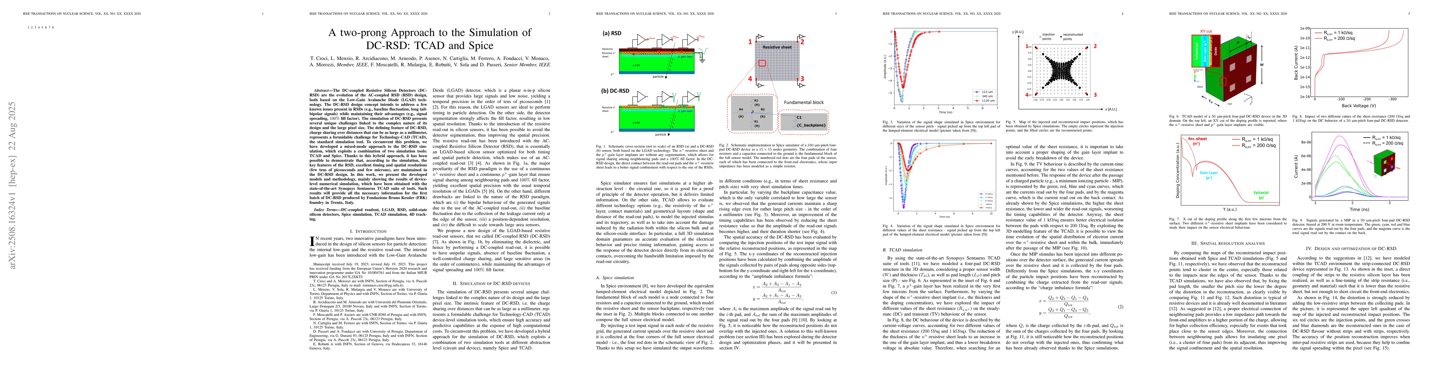 Thumbnail for A two-prong Approach to the Simulation of DC-RSD: TCAD and Spice