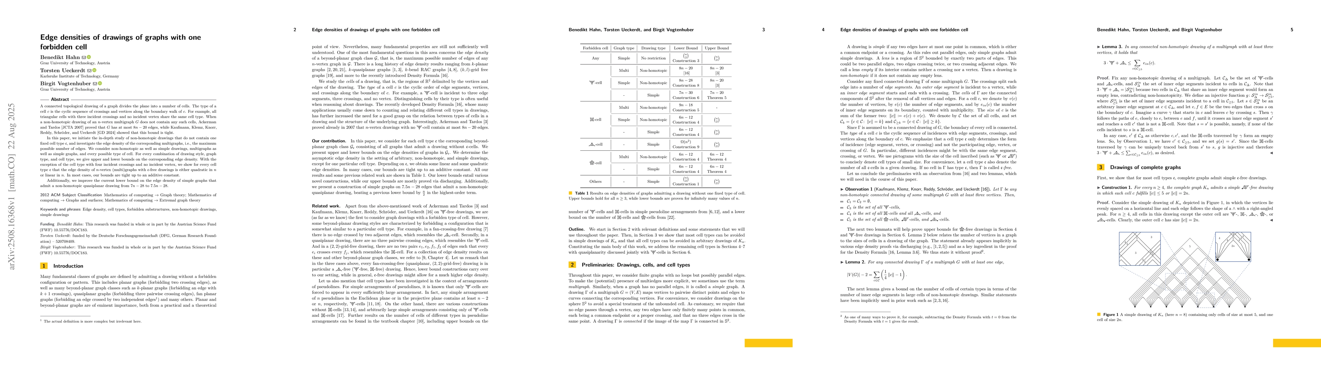 Thumbnail for Edge densities of drawings of graphs with one forbidden cell
