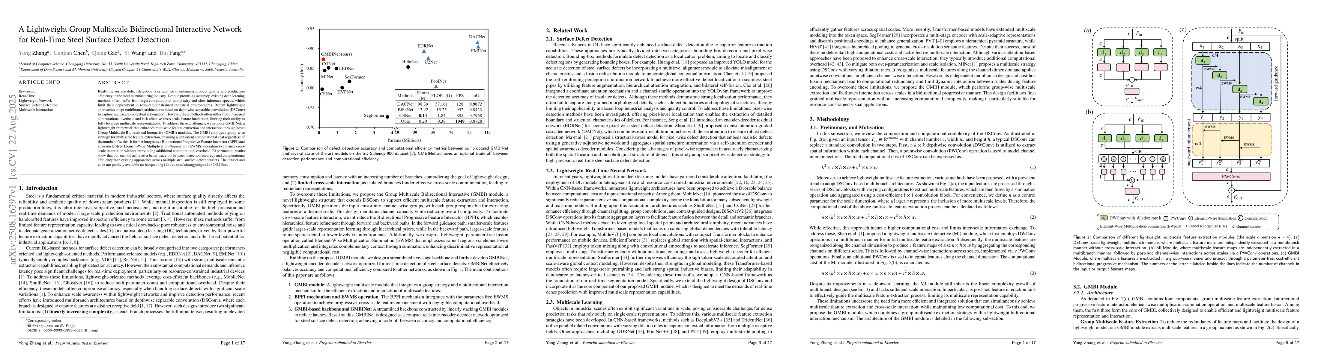 Thumbnail for A Lightweight Group Multiscale Bidirectional Interactive Network for
  Real-Time Steel Surface Defect Detection