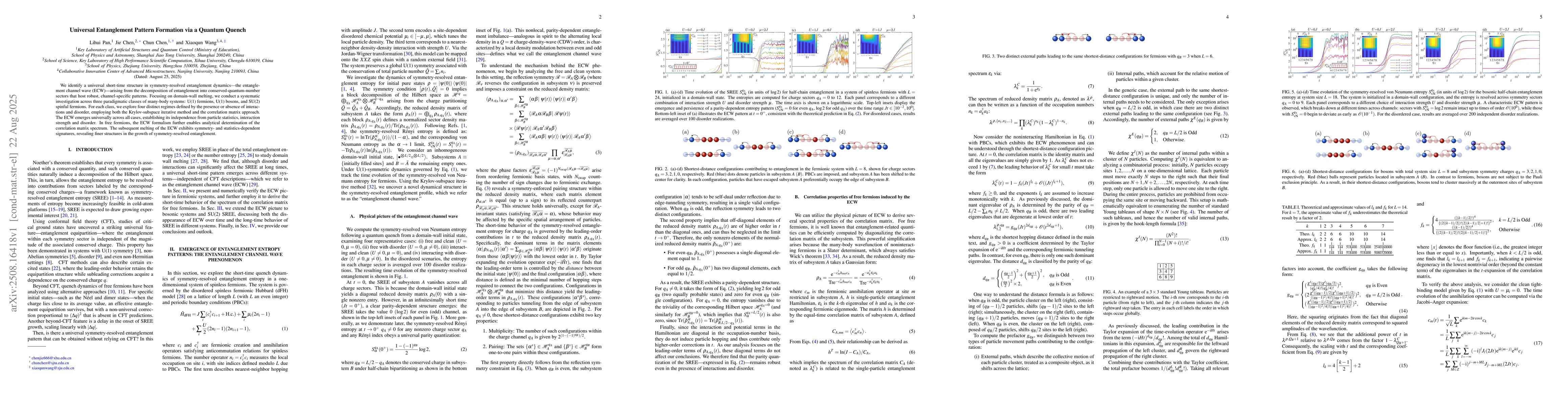 Thumbnail for Universal Entanglement Pattern Formation via a Quantum Quench