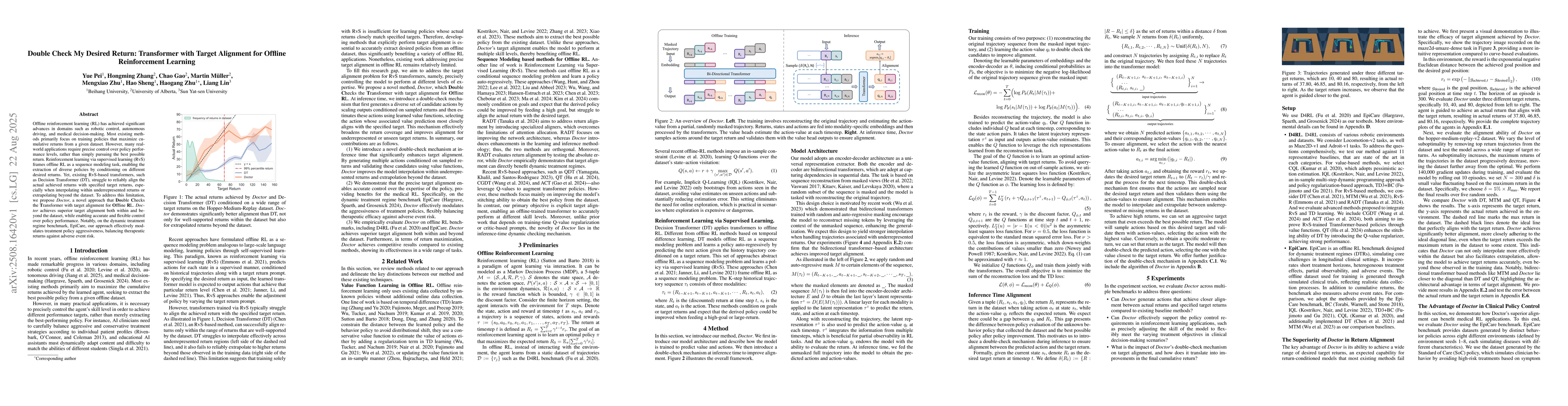 Thumbnail for Double Check My Desired Return: Transformer with Target Alignment for
  Offline Reinforcement Learning