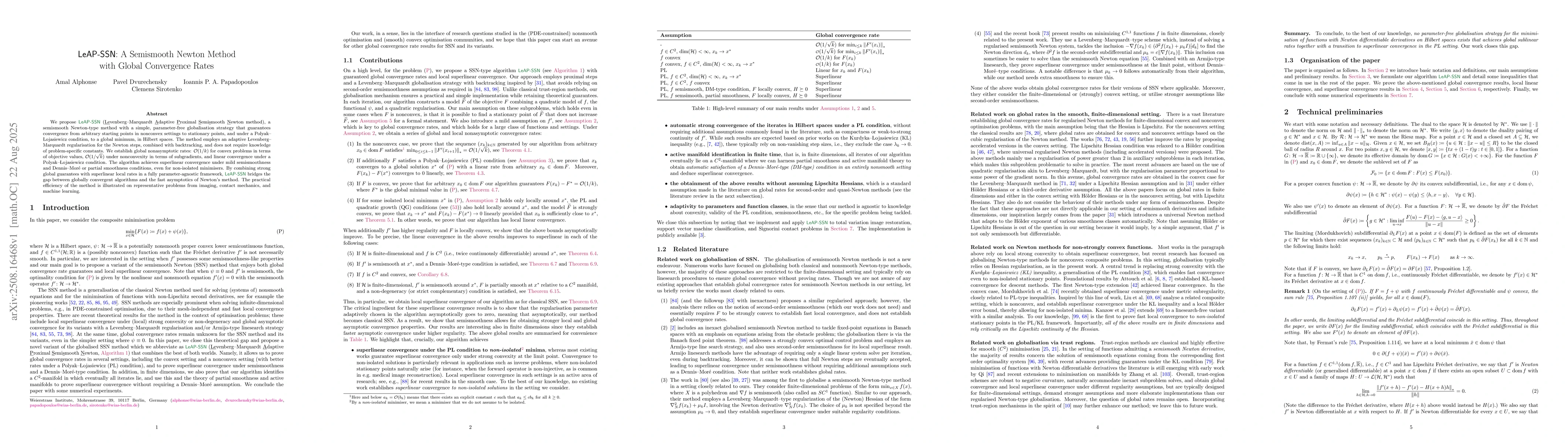 Thumbnail for LeAP-SSN: A Semismooth Newton Method with Global Convergence Rates