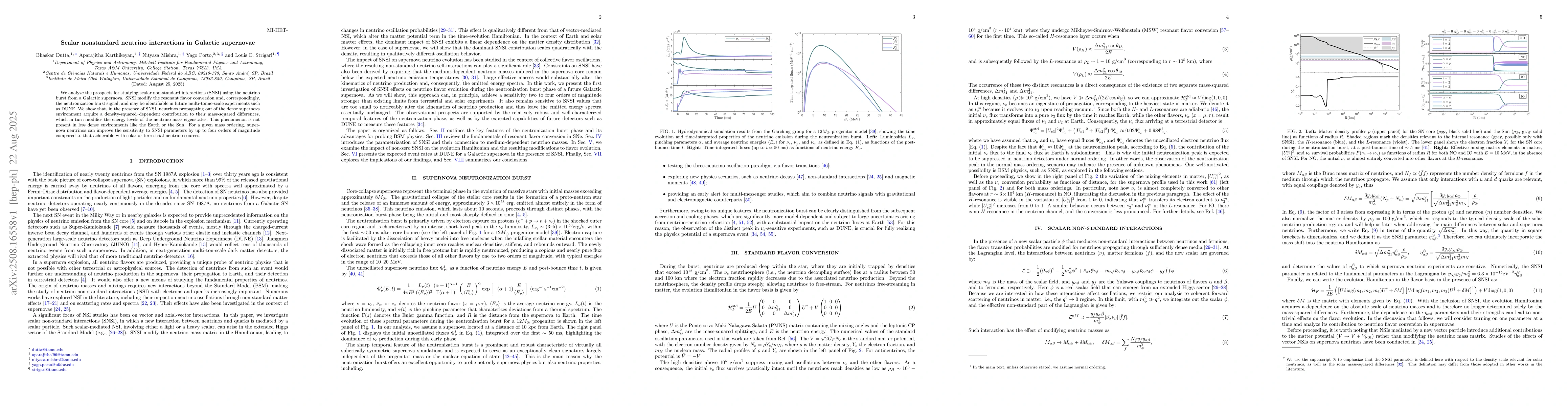 Thumbnail for Scalar non-standard neutrino interactions in Galactic supernovae