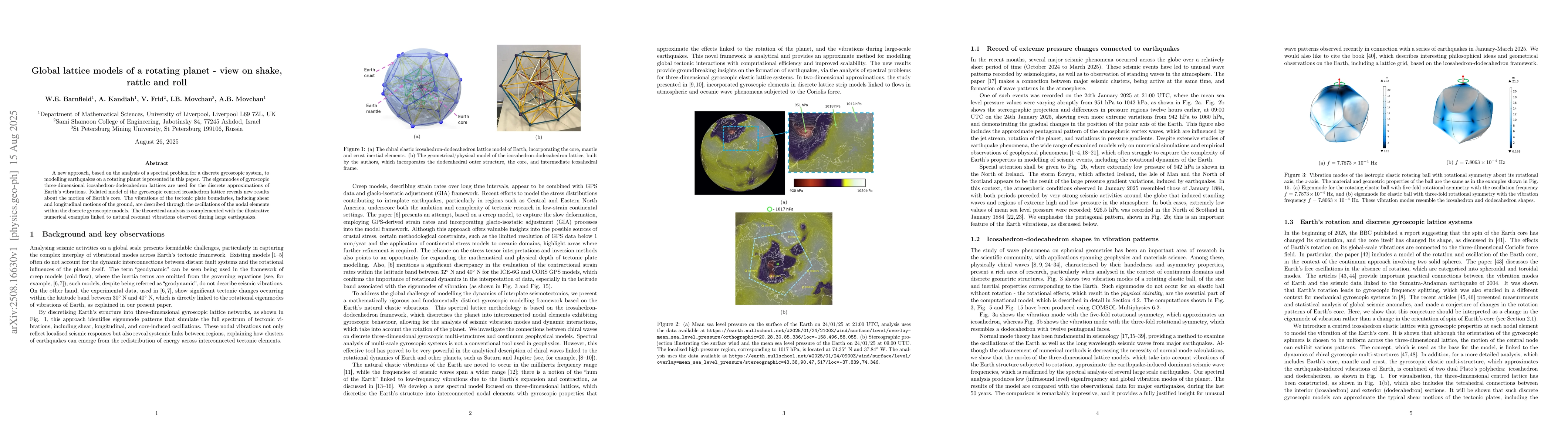 Thumbnail for Global lattice models of a rotating planet -- view on shake, rattle and
  roll