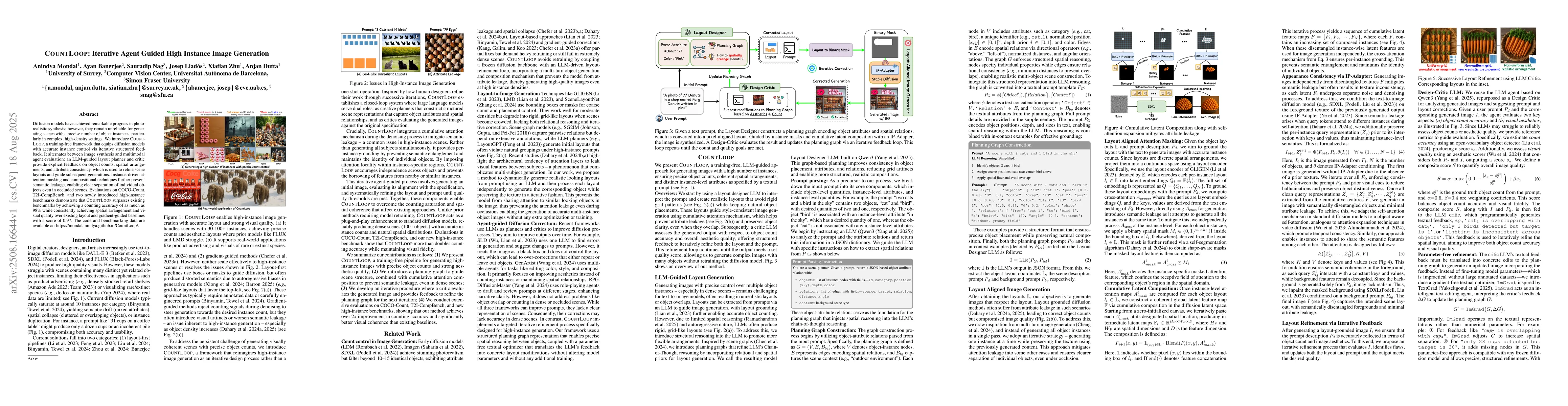 Thumbnail for CountLoop: Training-Free High-Instance Image Generation via Iterative
  Agent Guidance