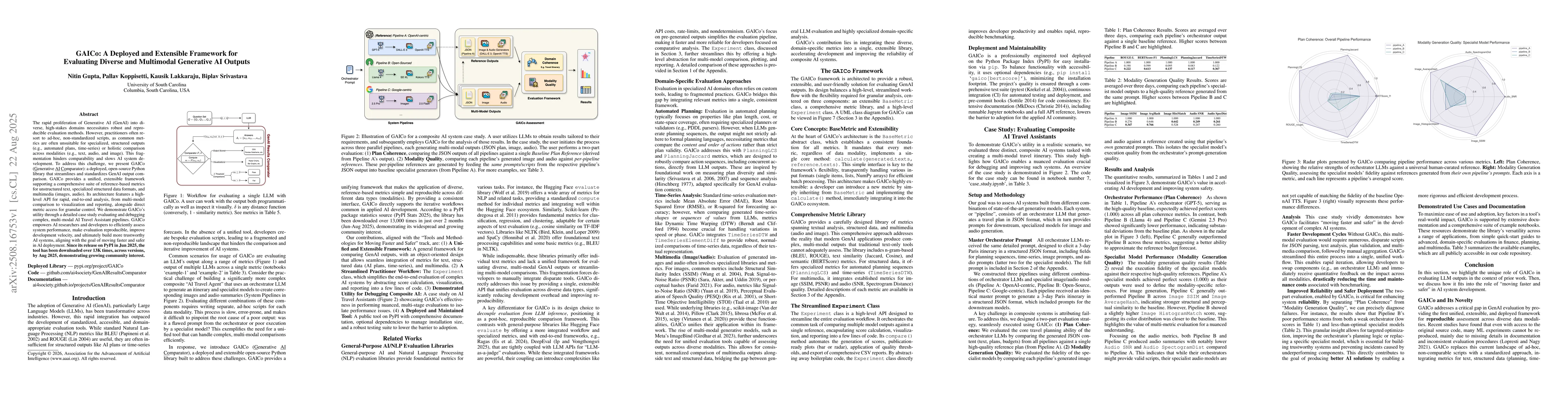 Thumbnail for GAICo: A Deployed and Extensible Framework for Evaluating Diverse and
  Multimodal Generative AI Outputs