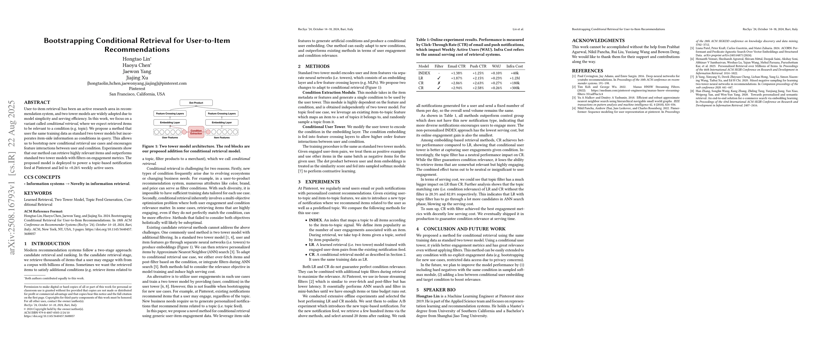 Thumbnail for Bootstrapping Conditional Retrieval for User-to-Item Recommendations