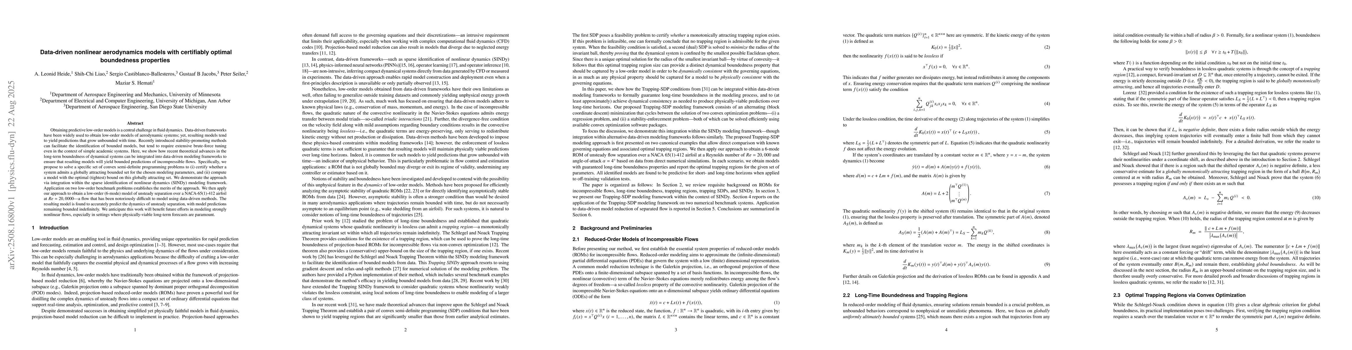 Thumbnail for Data-driven nonlinear aerodynamics models with certifiably optimal
  boundedness properties