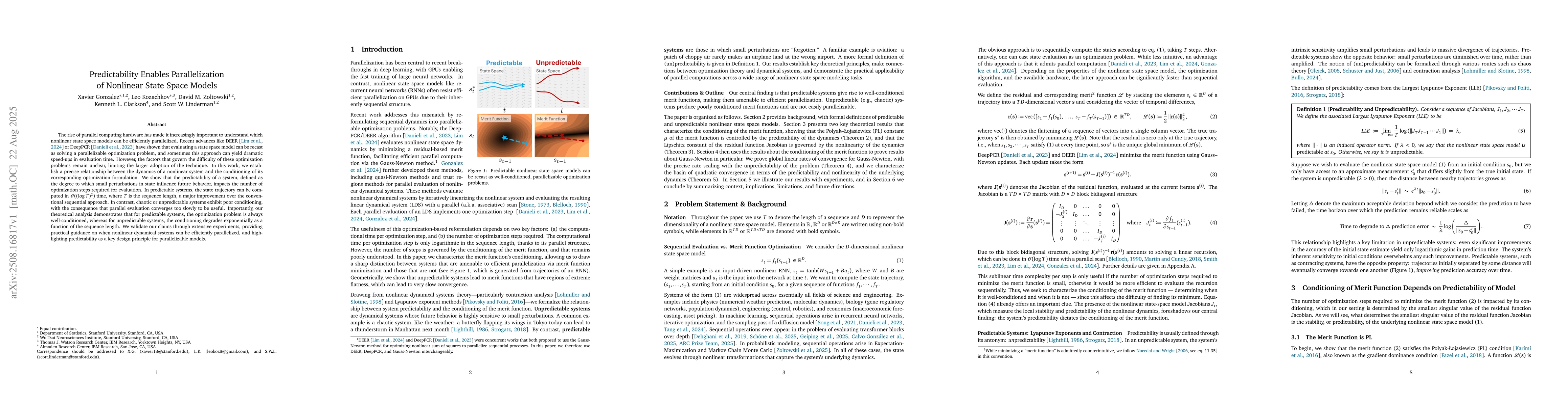 Thumbnail for Predictability Enables Parallelization of Nonlinear State Space Models