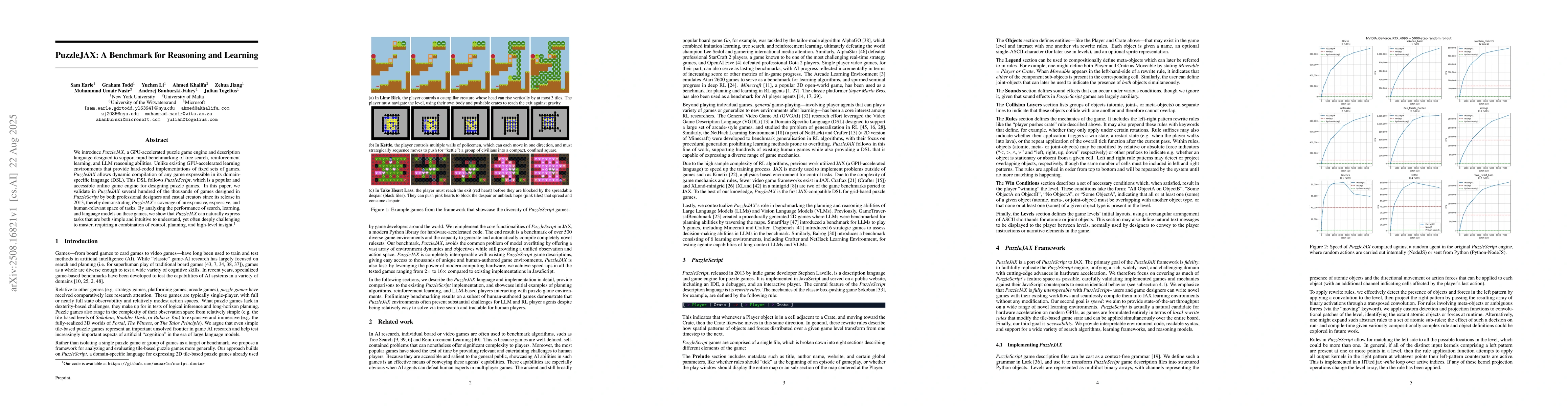 Thumbnail for PuzzleJAX: A Benchmark for Reasoning and Learning