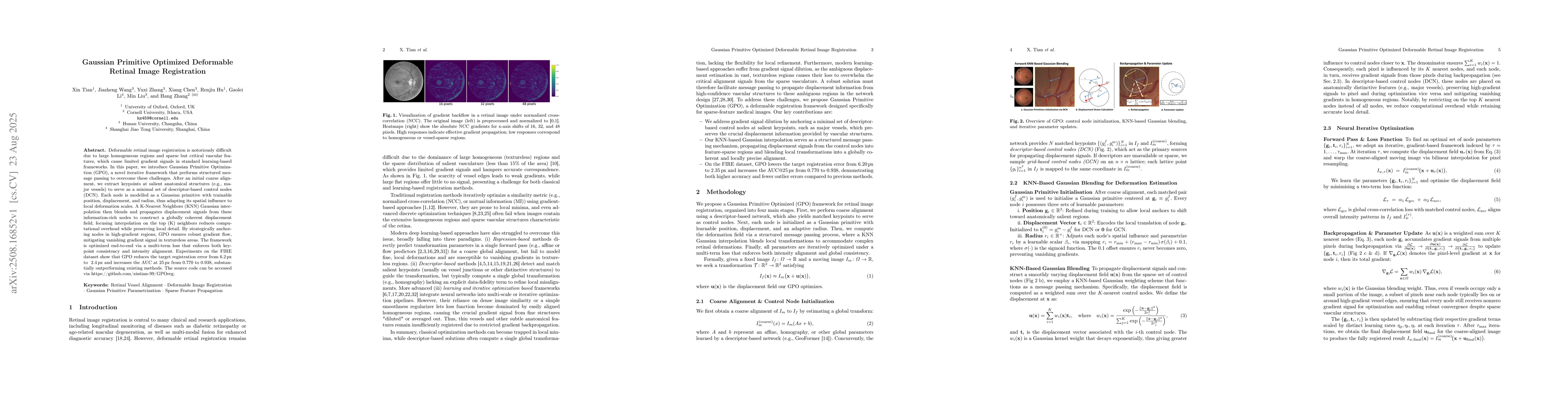 Thumbnail for Gaussian Primitive Optimized Deformable Retinal Image Registration
