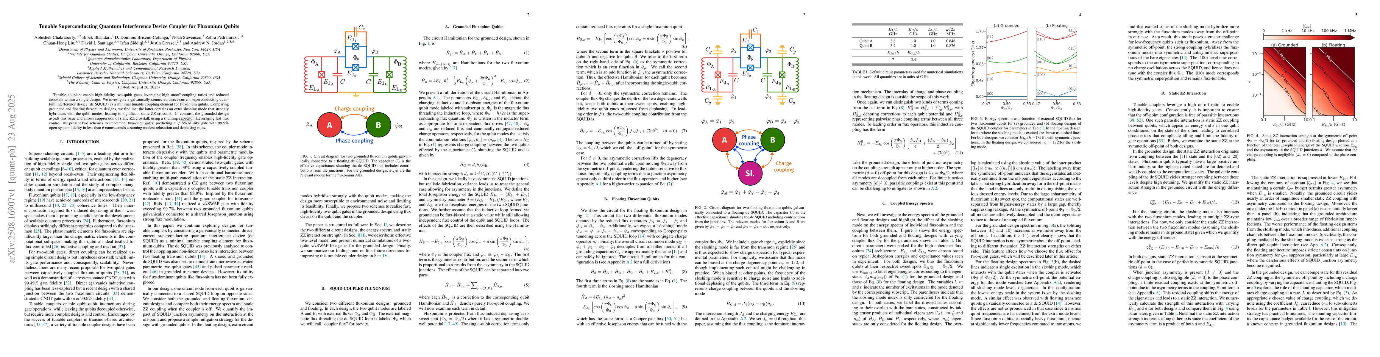 Thumbnail for Tunable Superconducting Quantum Interference Device Coupler for
  Fluxonium Qubits