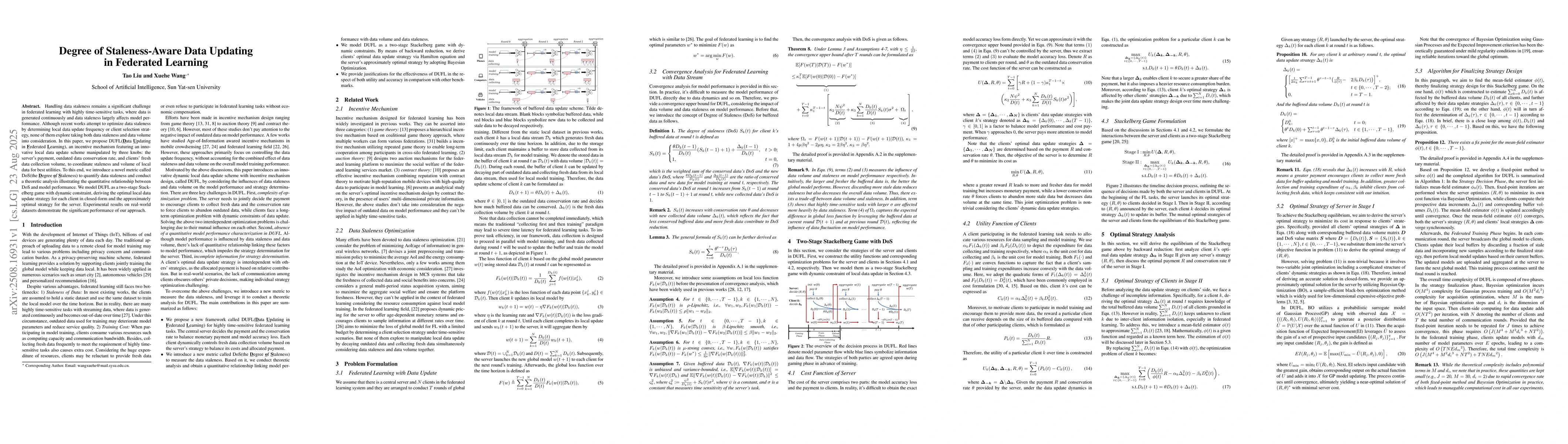 Thumbnail for Degree of Staleness-Aware Data Updating in Federated Learning