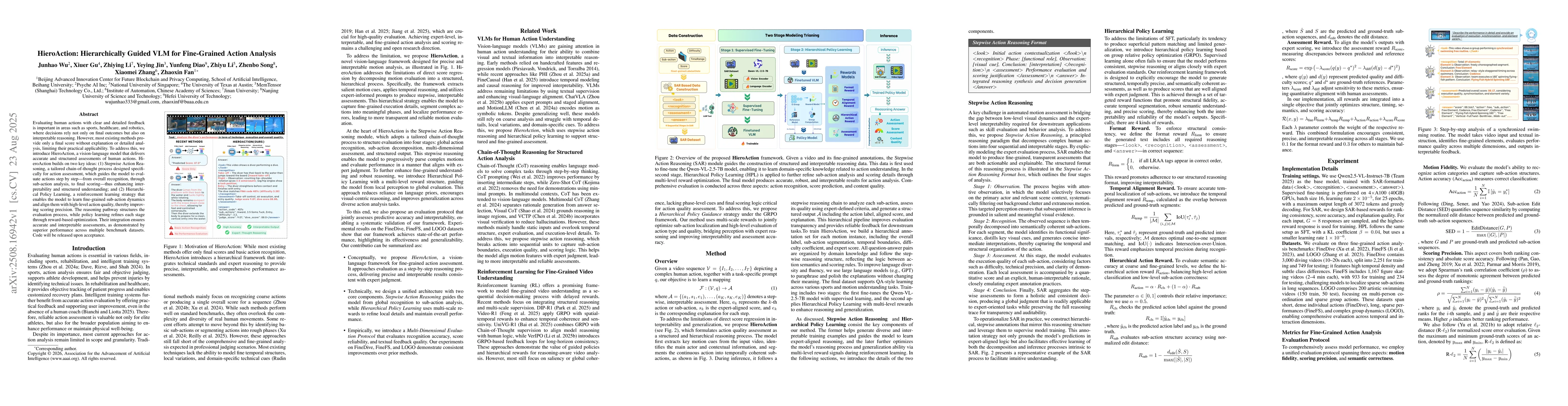 Thumbnail for HieroAction: Hierarchically Guided VLM for Fine-Grained Action Analysis