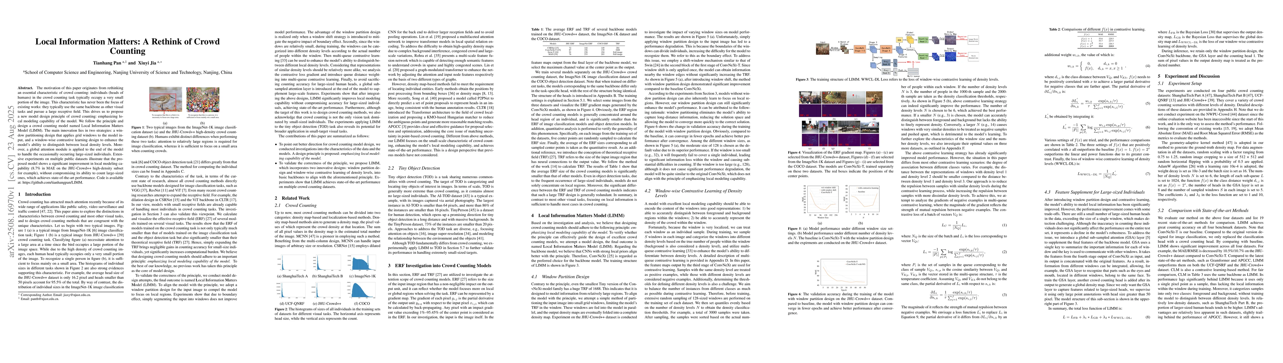 Thumbnail for Local Information Matters: A Rethink of Crowd Counting