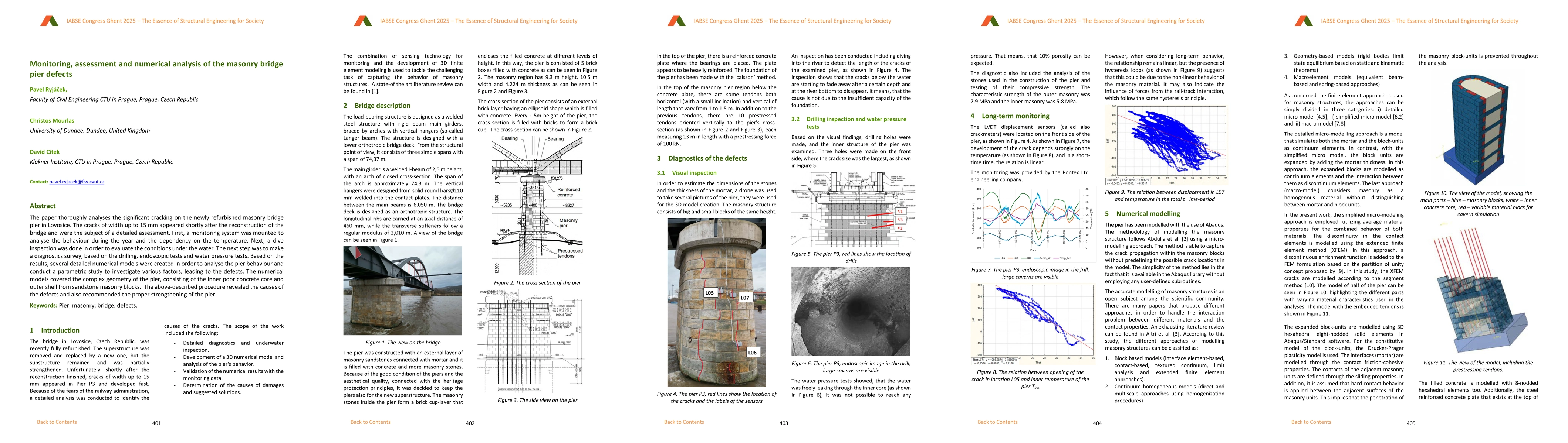 Thumbnail for Monitoring, assessment and numerical analysis of the masonry bridge pier
  defects