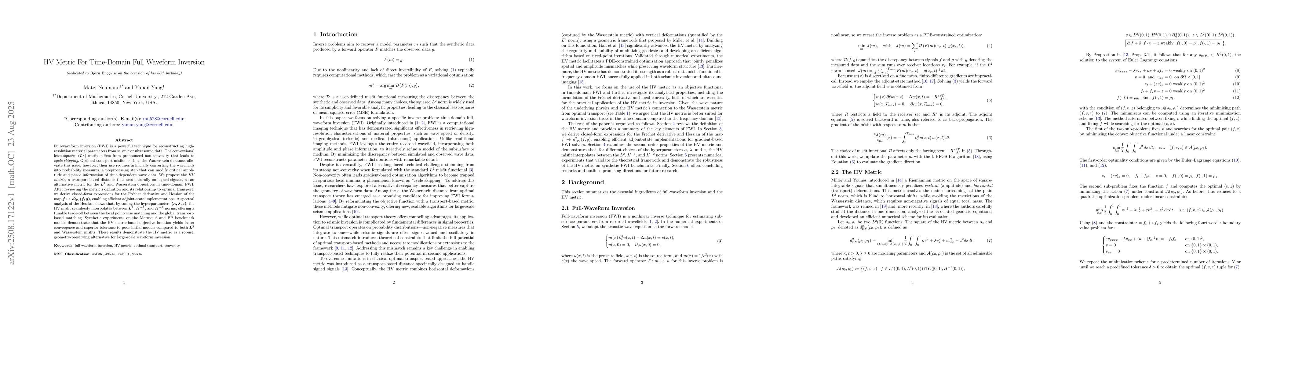 Thumbnail for HV Metric For Time-Domain Full Waveform Inversion