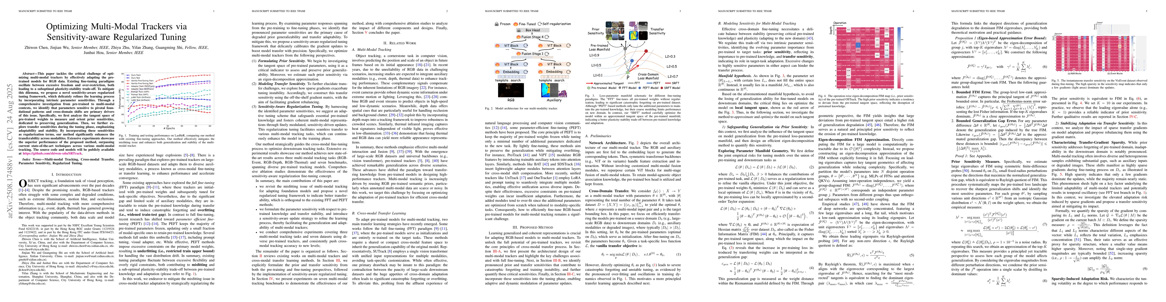 Thumbnail for Optimizing Multi-Modal Trackers via Sensitivity-aware Regularized Tuning