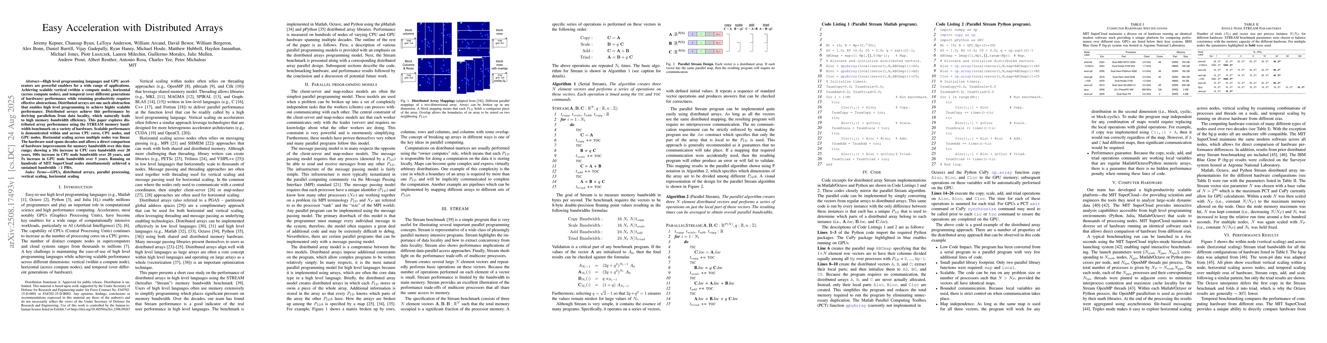 Thumbnail for Easy Acceleration with Distributed Arrays