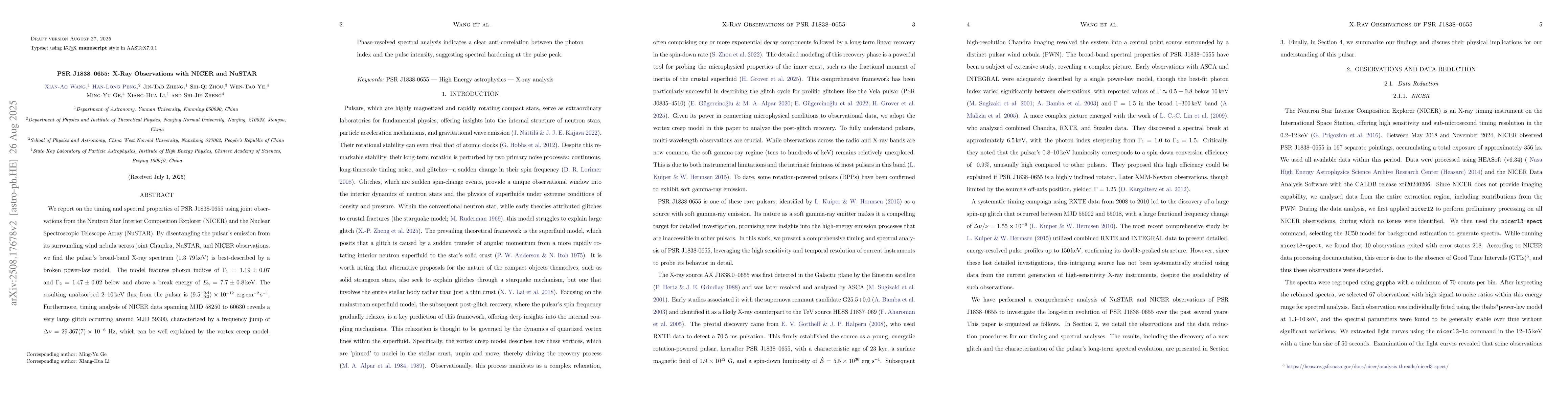 Thumbnail for PSR J1838-0655: X-Ray Observations with NICER and NuSTAR