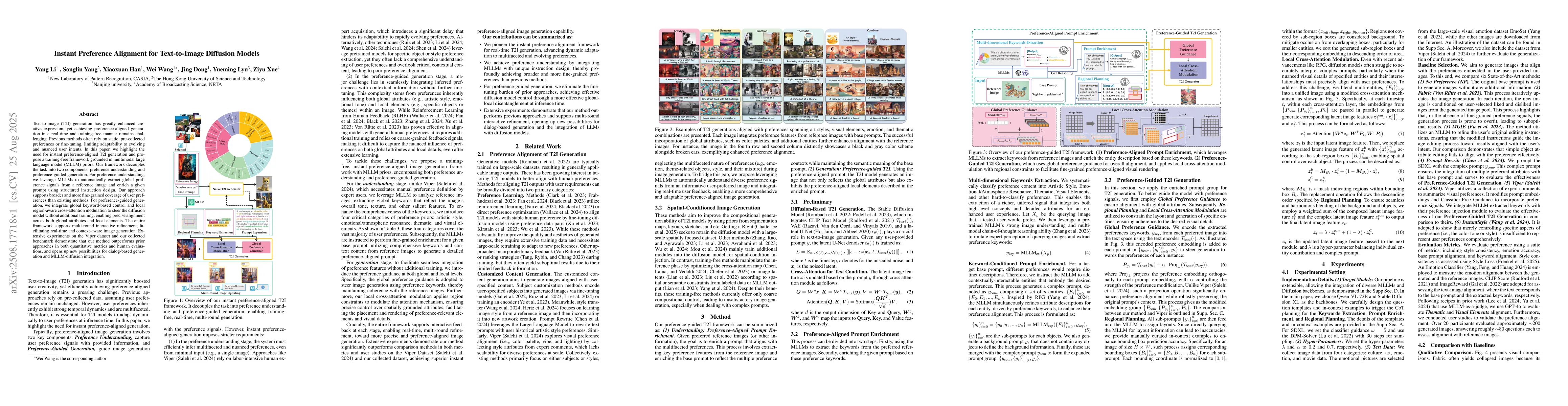 Thumbnail for Instant Preference Alignment for Text-to-Image Diffusion Models