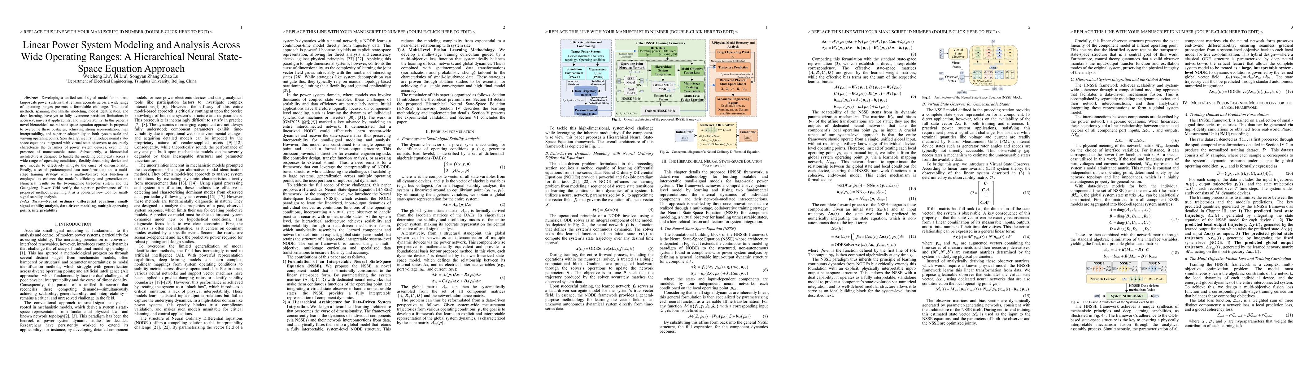 Thumbnail for Linear Power System Modeling and Analysis Across Wide Operating Ranges:
  A Hierarchical Neural State-Space Equation Approach