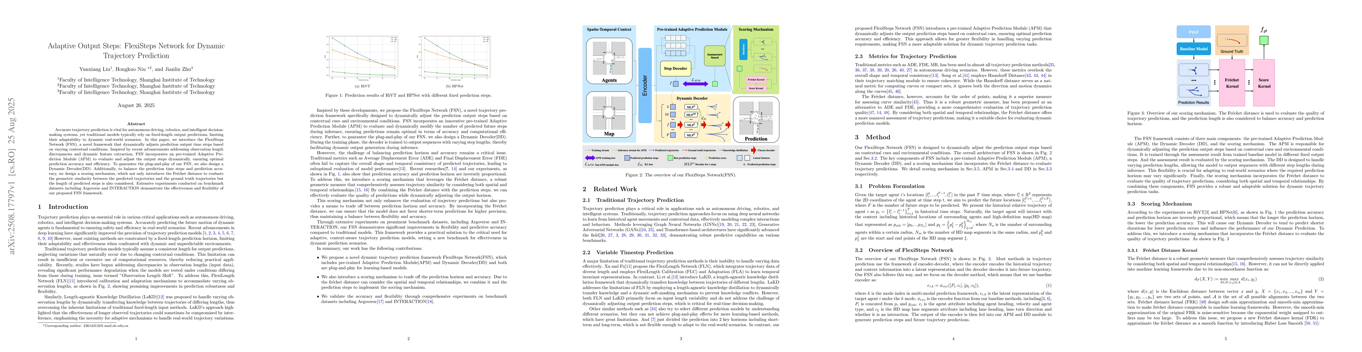 Thumbnail for Adaptive Output Steps: FlexiSteps Network for Dynamic Trajectory
  Prediction