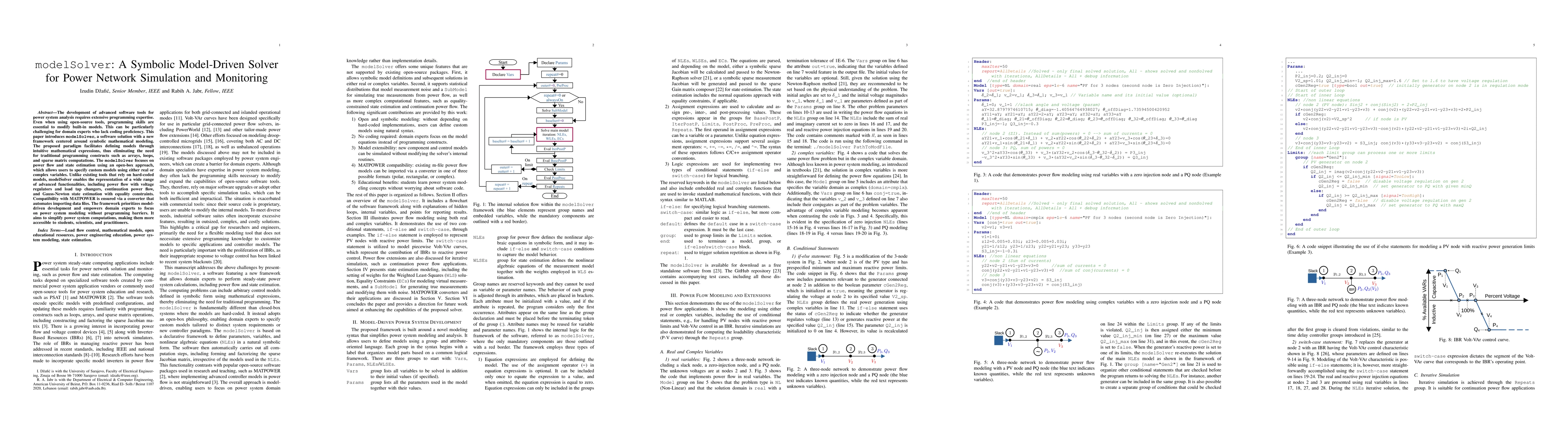 Thumbnail for modelSolver: A Symbolic Model-Driven Solver for Power Network Simulation
  and Monitoring