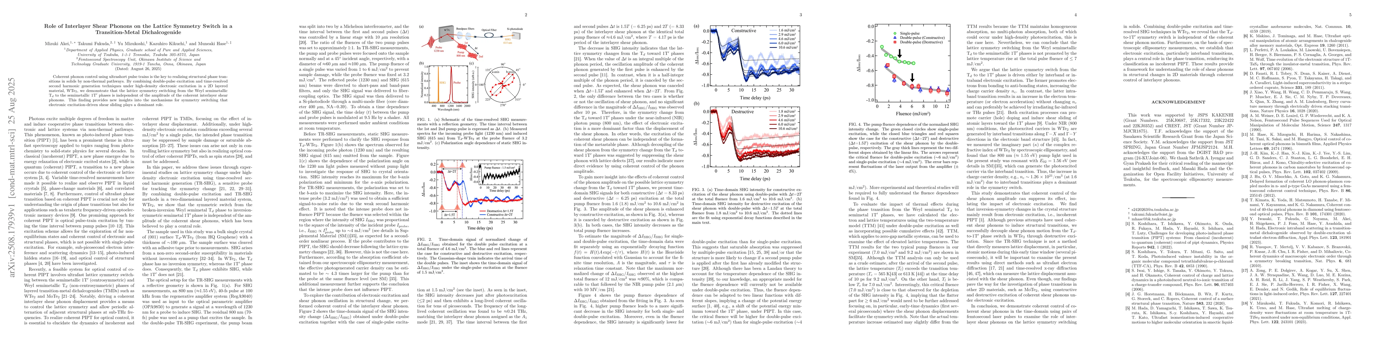 Thumbnail for Role of interlayer shear phonons on the lattice symmetry switch in a
  transition-metal dichalcogenide