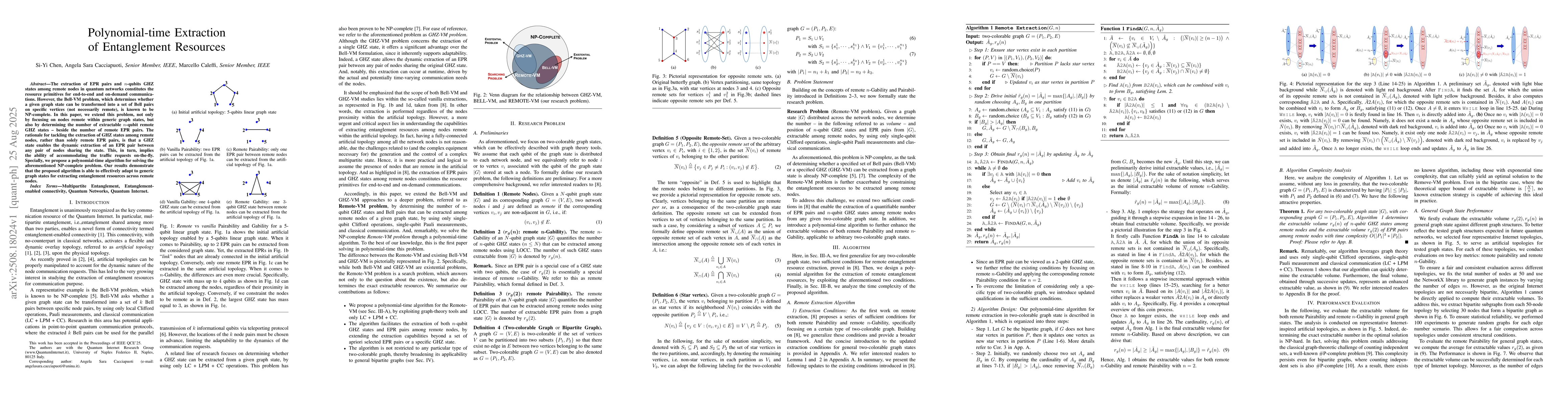 Thumbnail for Polynomial-time Extraction of Entanglement Resources