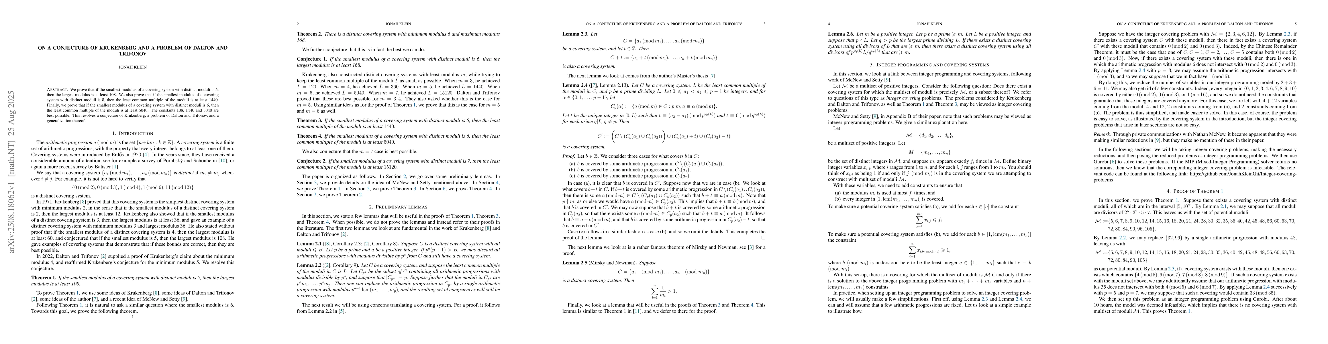 Thumbnail for On a conjecture of Krukenberg and a problem of Dalton and Trifonov