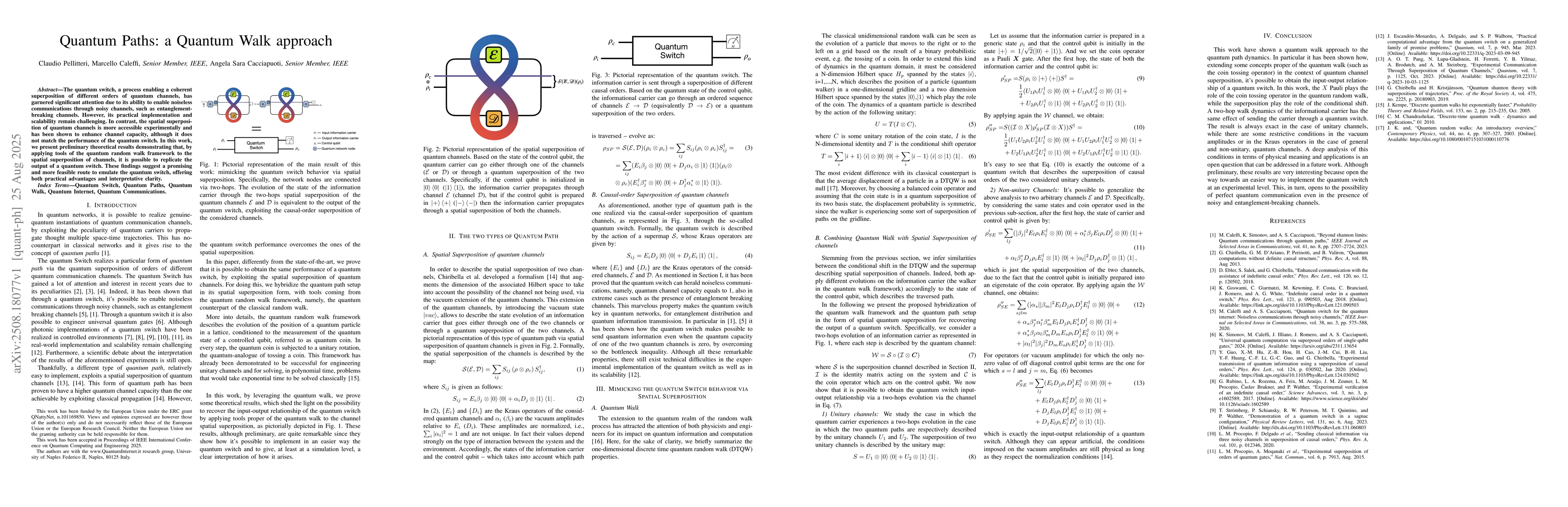 Thumbnail for Quantum Paths: a Quantum Walk approach