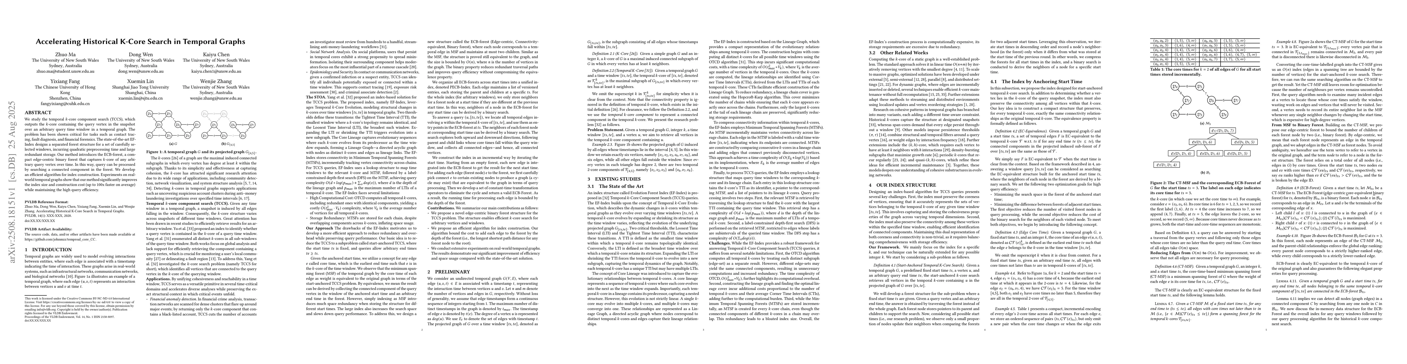 Thumbnail for Accelerating Historical K-Core Search in Temporal Graphs