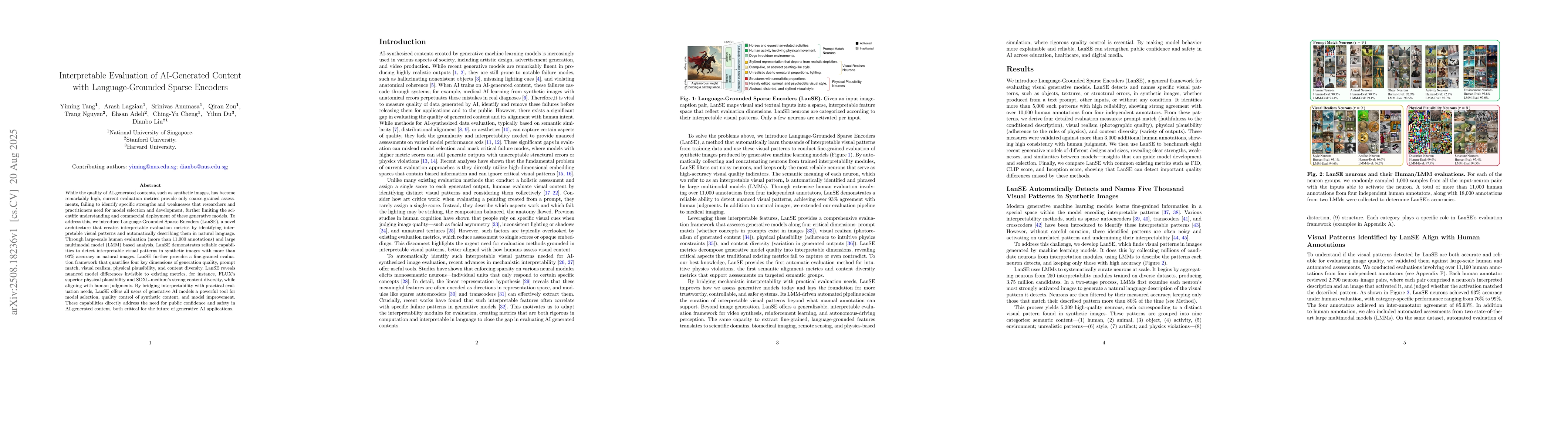 Thumbnail for Interpretable Evaluation of AI-Generated Content with Language-Grounded
  Sparse Encoders