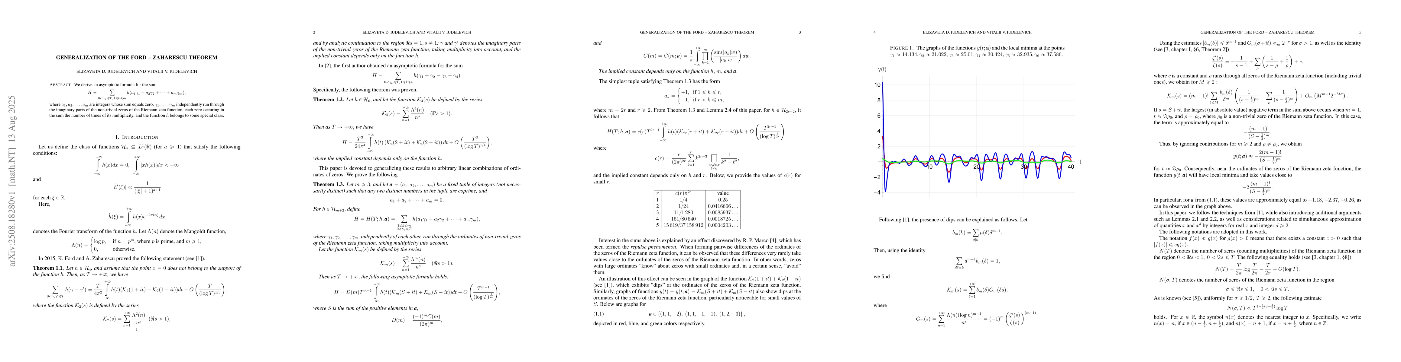 Thumbnail for Generalization of the Ford-Zaharescu Theorem