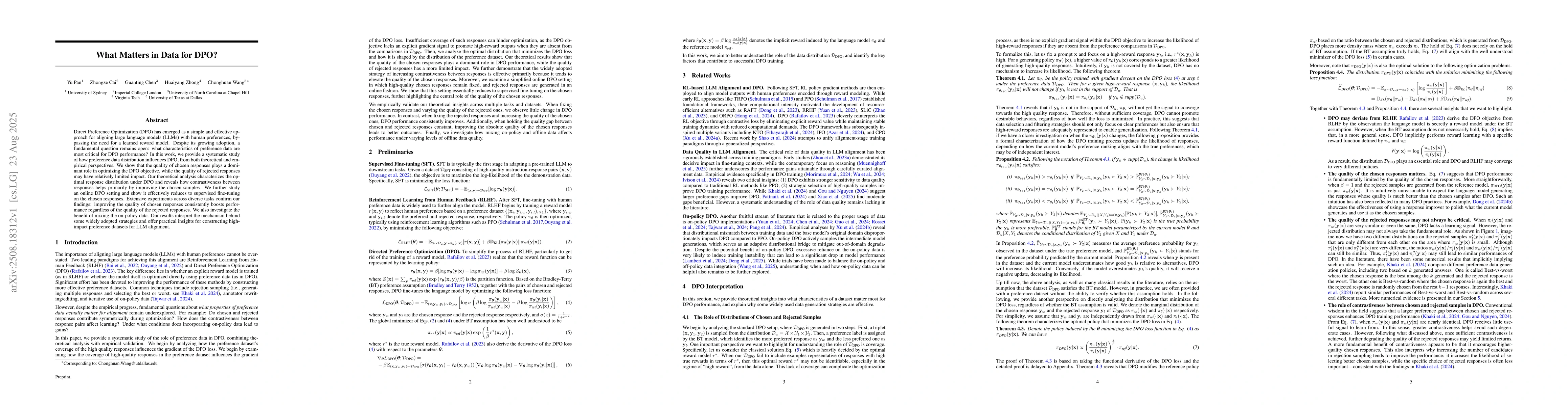 Thumbnail for What Matters in Data for DPO?